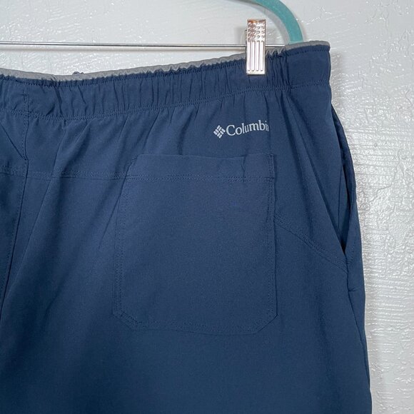Columbia Men XXL Navy Blue Alpine Chill Zero Shorts Lined Pockets Drawstring - Picture 7 of 8